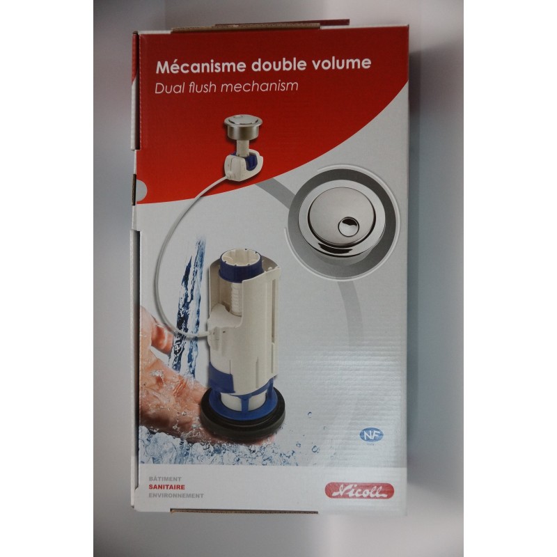 Mecanisme Double Chasse 3/6 Litres 3V101 REF 702109 NICOLL