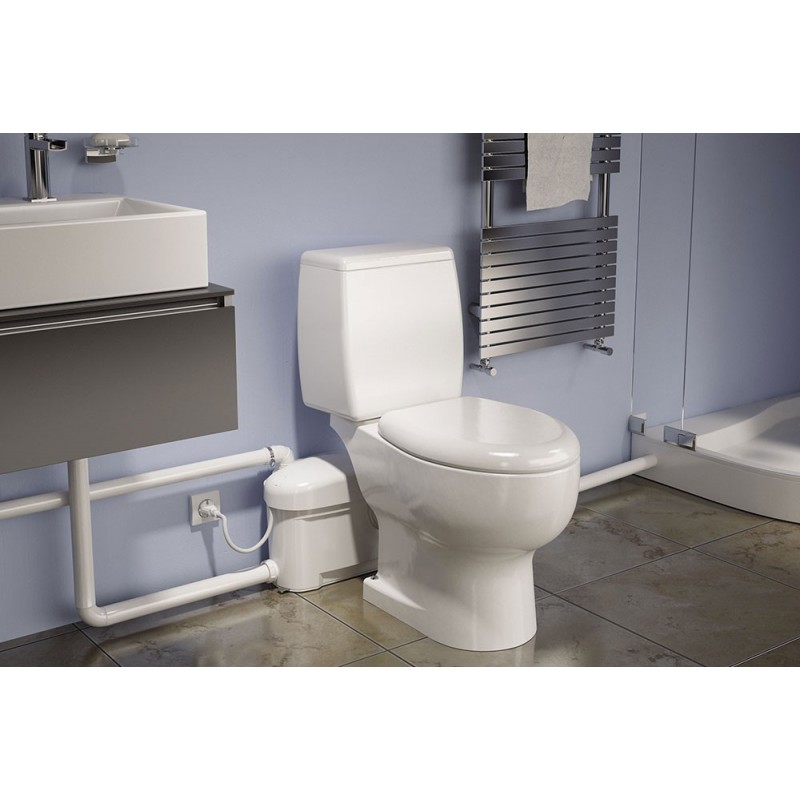 Broyeur WC gain de place adaptable silence réf W15SP_A87G_16 WATERMATIC