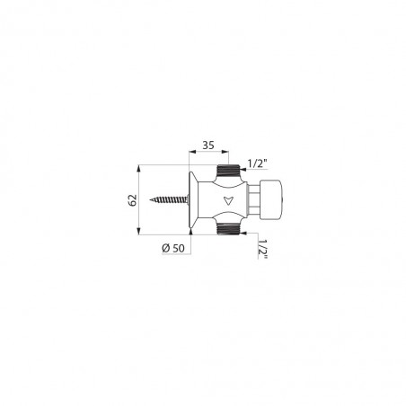 Tempostop Urinoir Droit 15/21 réf 777000 DELABIE