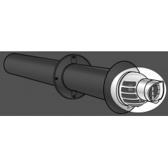 Nez et grille de remplacement pour terminal horizontal condensation 80 125 REF 710876 UBBINK