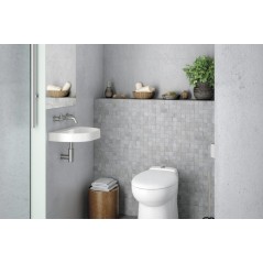 WC avec broyeur intégré avec raccordement lave mains réf W30SL silence WATERMATIC