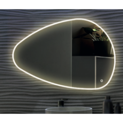 Miroir galet 80 x 120 LED et antibuée réf P900011 Pradel
