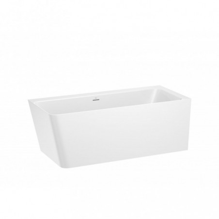 Baignoire îlot Ona en Stonex® d'angle asymétrique droite 1600x700 blanc réf A248638000 ROCA
