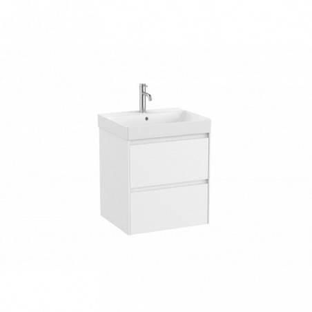 Meuble Ona Unik 2 tiroirs + lavabo en fineceramic 550mm blanc mat réf A851687509 ROCA