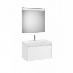 Meuble Ona 1 tiroir + lavabo en fineceramic 800mm blanc mat réf A851701509 ROCA