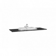 Plan en marbre noir marquina Carmen 130 x 49,5 cm réf A857142421 ROCA