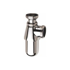 Siphon evier 1"1/2 laiton chrome brillant d40 réf 0501010 NICOLL