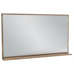 Miroir Vivienne sans éclairage cadre & tablette mélaminé 120 x 69,6 cm couleur Noir mat EB1599-M90 Jacob Delafon