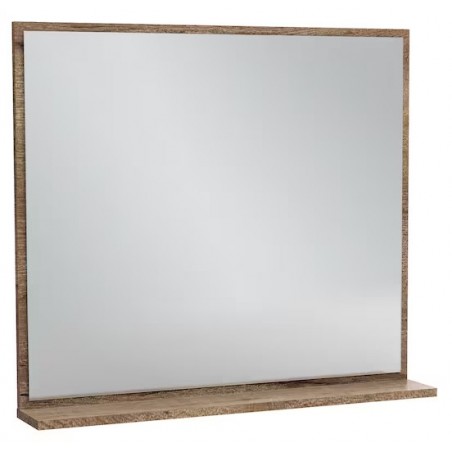Miroir Vivienne sans éclairage cadre & tablette massif 80 x 69,6 cm couleur Chêne torréfié EB1597-P15 Jacob Delafon