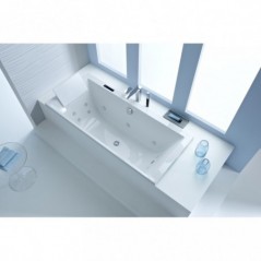 Baignoire Balnéo LUXE Evok 200 x 100 Hydrojets dorsaux à droite Réf E5BC236R-00 Jacob Delafon