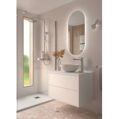 Meuble OPTIMUS 2 tiroirs 80 cm plan de toilette SALGAR