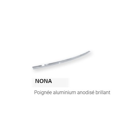 Poignée NONA en aluminium pour les meubles Sanijura