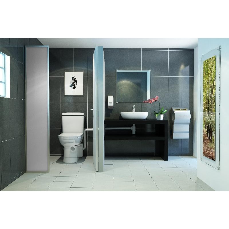 Broyeur et pompe adaptable WC et lavabo 2 entrées - WATERMATIC W12