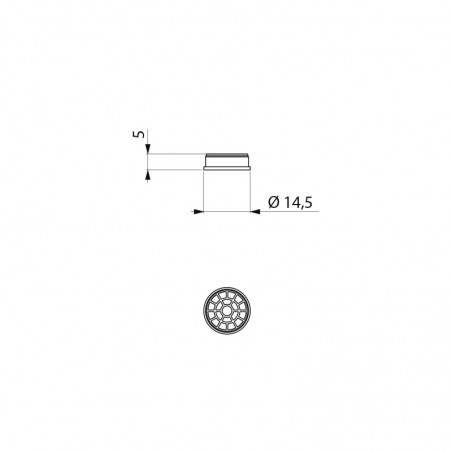Brise-jet HOSTAFORM Ø 13 mm pour TEMPOSTOP/TEMPOSOFT 2 et TEMPOMIX 3 réf  BJ13V DELABIE