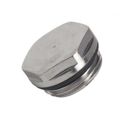 Bouchon laiton chromé+joint torique 15/21 REF PBL15 THERMADOR